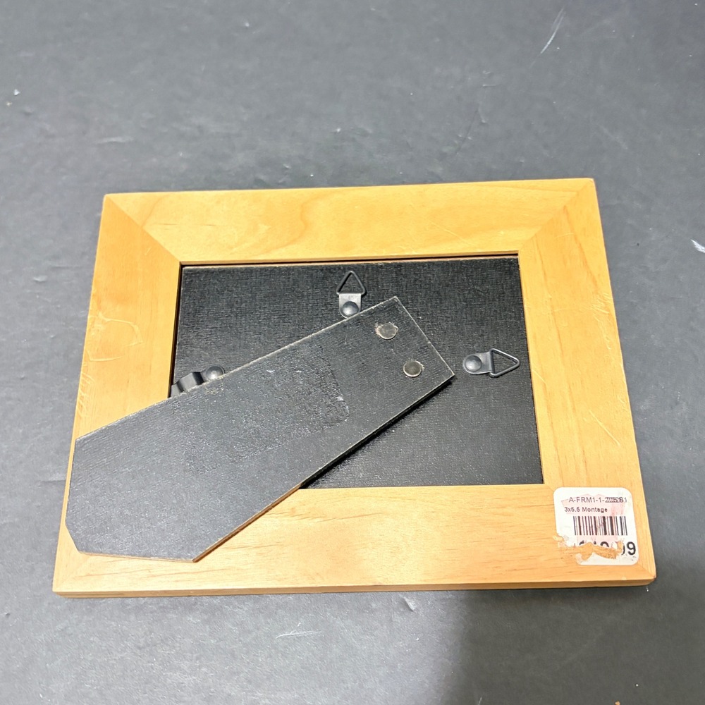 Alaska Laser Engraved Wood Picture Frame 4.5x3 Fit Travel Souvenir Moose Eagle - Picture 9 of 14